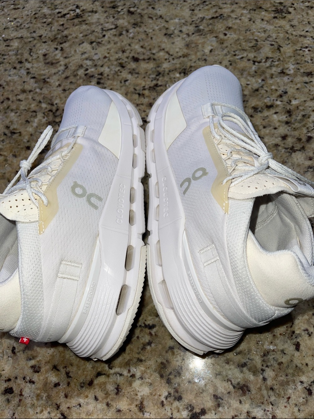 On Cloudnova 2 Lightweight White Sneakers with Cream Accents - Picture 6 of 11